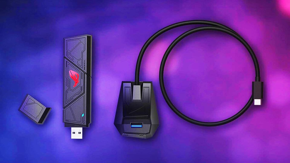 Im Lieferumfang befindet sich auch ein Adapter, der es euch ermöglicht, den USB-A-förmigen Stick mit USB-C zu nutzen.