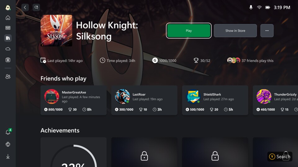 Die neue Xbox-App soll euch Zugriff auf all eure Spiele und Launcher gewähren. Der Windows-Desktop wird beim Starten erst gar nicht geladen. (Bildquelle: Microsoft)