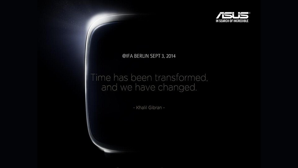 Asus deutet mit diesem Teaser die Vorstellung einer Smartwatch auf der IFA 2014 an. (Bildquelle: Twitter @asus)
