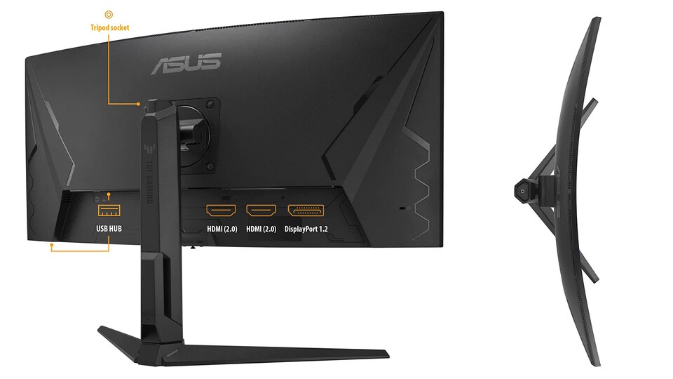 Curved und schön: Die leichte Krümmung sorgt für ein immersiveres Gaming-Erlebnis - und ist auch angenehmer beim Arbeiten.