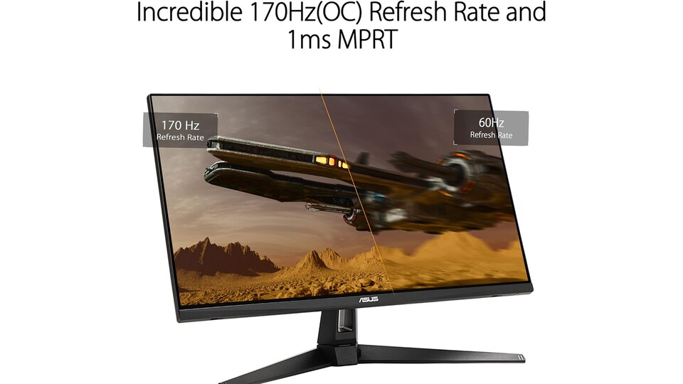 Die 170 Hz machen in schnellen Spielen einen großen Unterschied!