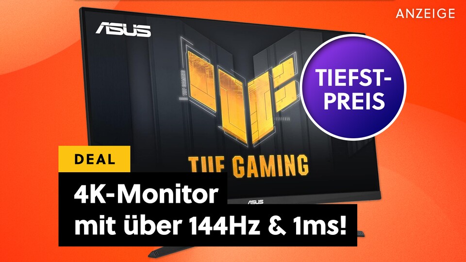 Neuer Monitor gefällig? Mit 4K-Auflösung und schnellem Tempo liefert dieser Bildschirm von ASUS ordentlich ab!