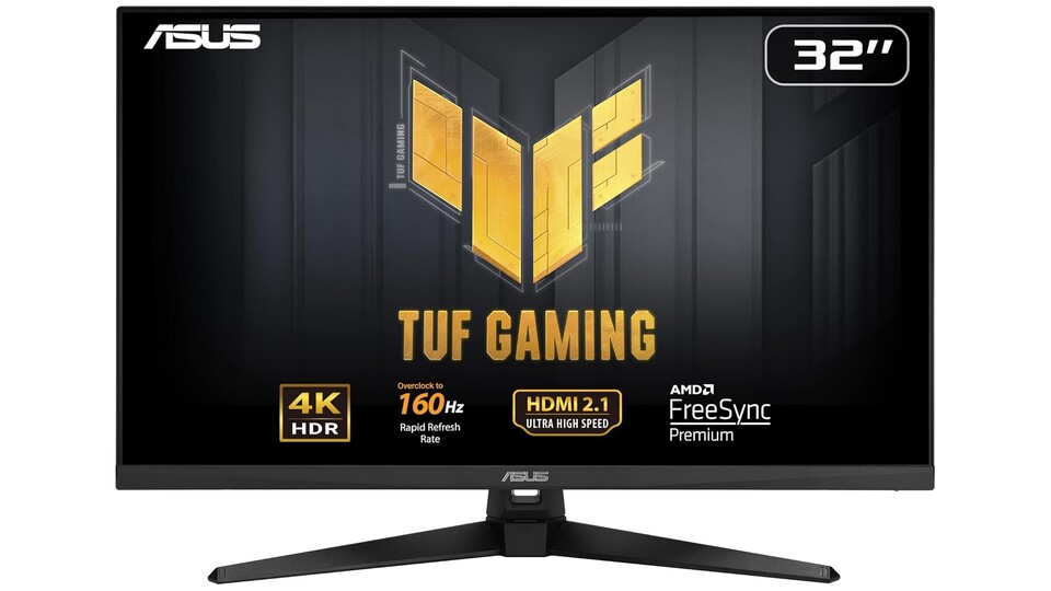 Scharfe 4K-Auflösung, 160Hz-Bildwiederholrate und 1ms Reaktionszeit: Mit dem 4K-Monitor von ASUS erlebt ihr exzellente Bildqualität und schnelle Geschwindigkeit!