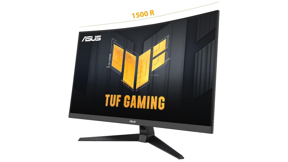 Dank seinem Krümmungsverhältnis von 1500R füllt der 32 Zöller von ASUS euer Sichtfeld nahezu perfekt aus!