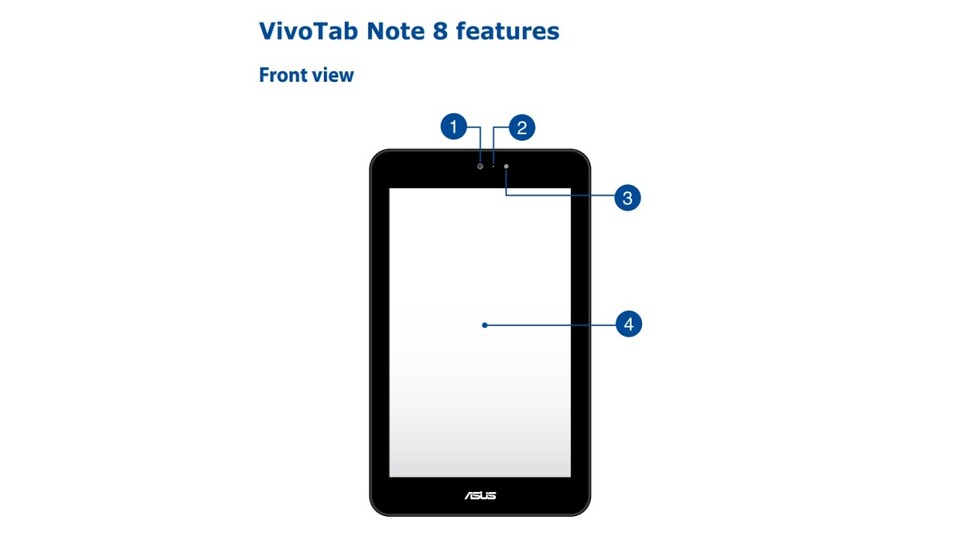 Ein Screenshot aus dem Handbuch des Asus VivoTab Note 8, das vielleicht auf der CES vorgestellt wird.