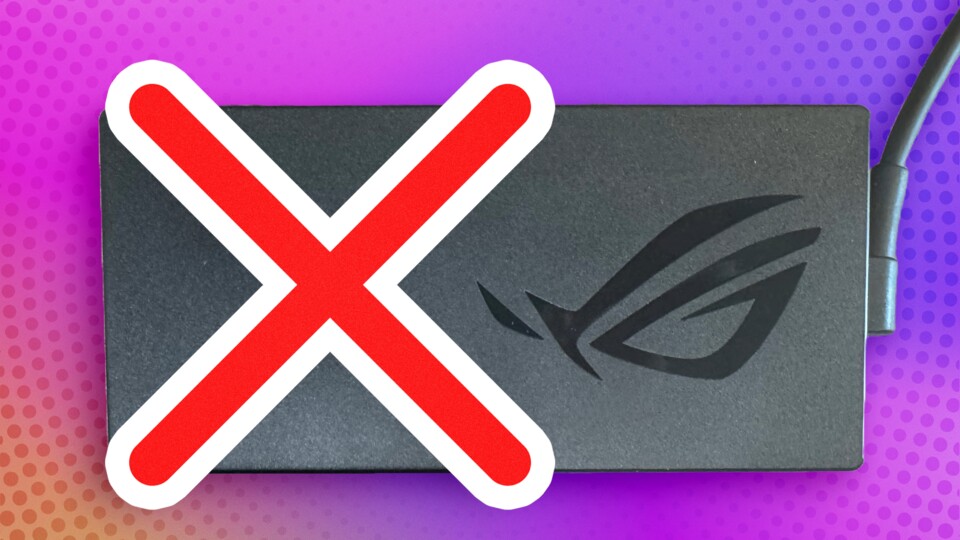 Der Asus ROG Flow Z13 ist ein bockstarker Laptop – mit einem riesigen Netzteil.