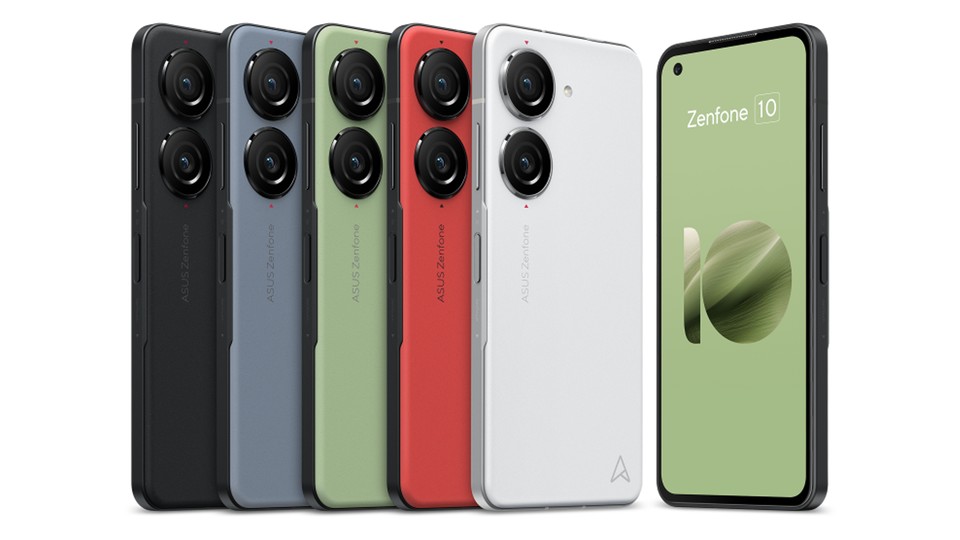 Das Asus Zenfone 10 kommt in fünf Farben. (Bild: Asus)