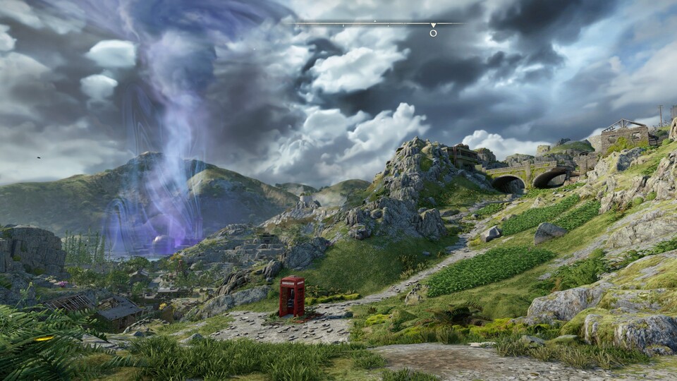 Atomfall begrüßt uns mit einem beeindruckenden Panorama.