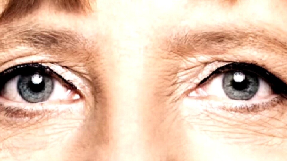 Fotos der Augen von Angela Merkel zeigen die Iris sehr deutlich. (Bildquelle: Starbug)
