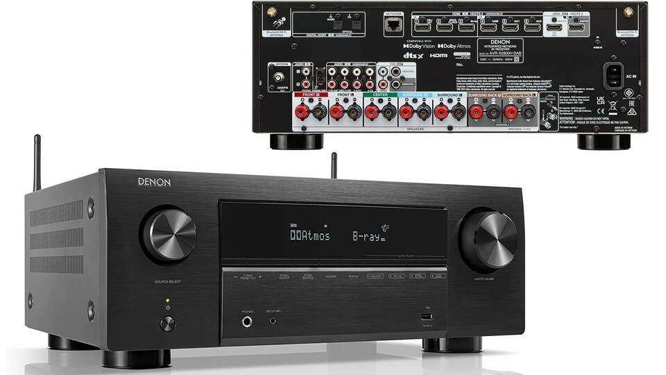 Anschlüsse satt: Der Denon 2800H ist hervorragend ausgestattet und unterstützt alle wichtigen Formate.