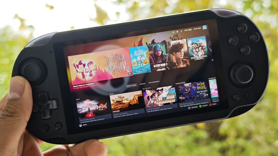 Kein Streaming: auf diesem kleinen ARM-Handheld läuft gerade wirklich Steam im Big-Picture-Modus. (Bildquelle: Duy Linh DinhGameStar Tech)