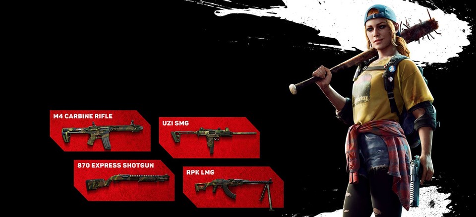 Wie es sich für einen Multiplayer-Shooter gehört, bietet Back 4 Blood auch eine Vielzahl an Waffen für Fern- und Nahkampf.