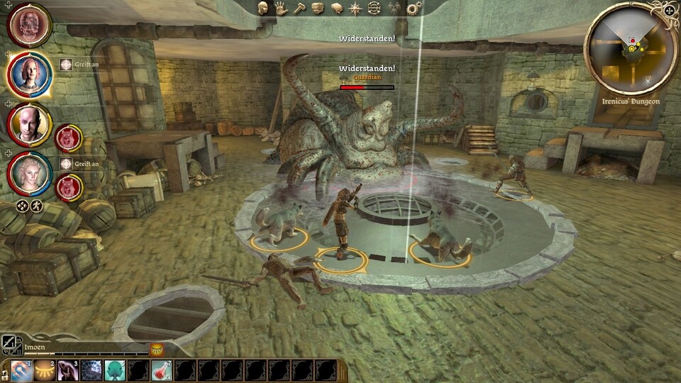 Einige der Feinde sind aus Dragon Age: Origins kopiert und treten folglich im Original, Baldurs Gate 2, nicht auf. 