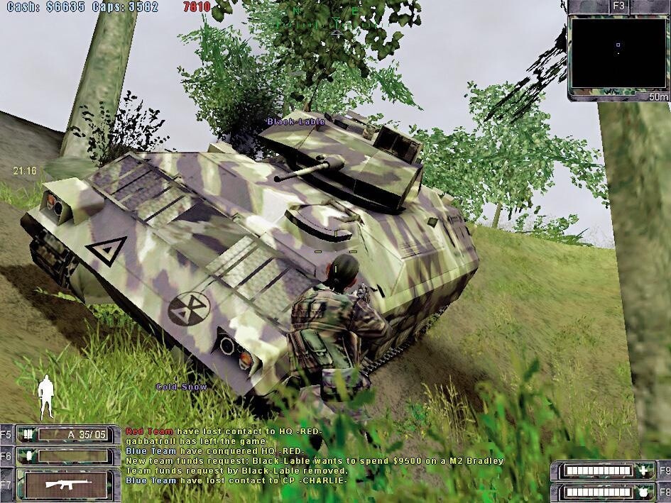In Söldner und Battlefield Vietnam darf der Spieler auch ohne Führerschein schweres Kriegsgerät steuern.