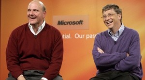 Bill Gates (rechts) hält NATAL für eine Bereicherung im Büroalltag.