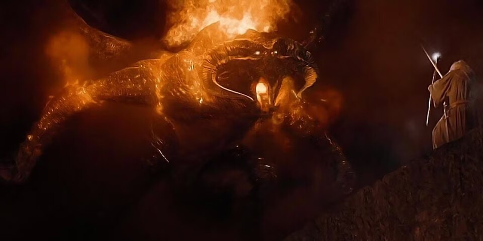 Der Balrog war selbst für Gandalf eine harte Nuss - so hart, dass sie sein Leben forderte. Bildquelle: Warner Bros. New Line Cinema