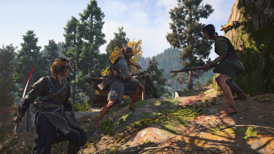 Banditen sehen äußerlich nicht so imposant aus wie Samurai und sind häufig in Lagern in der Wildnis anzutreffen.