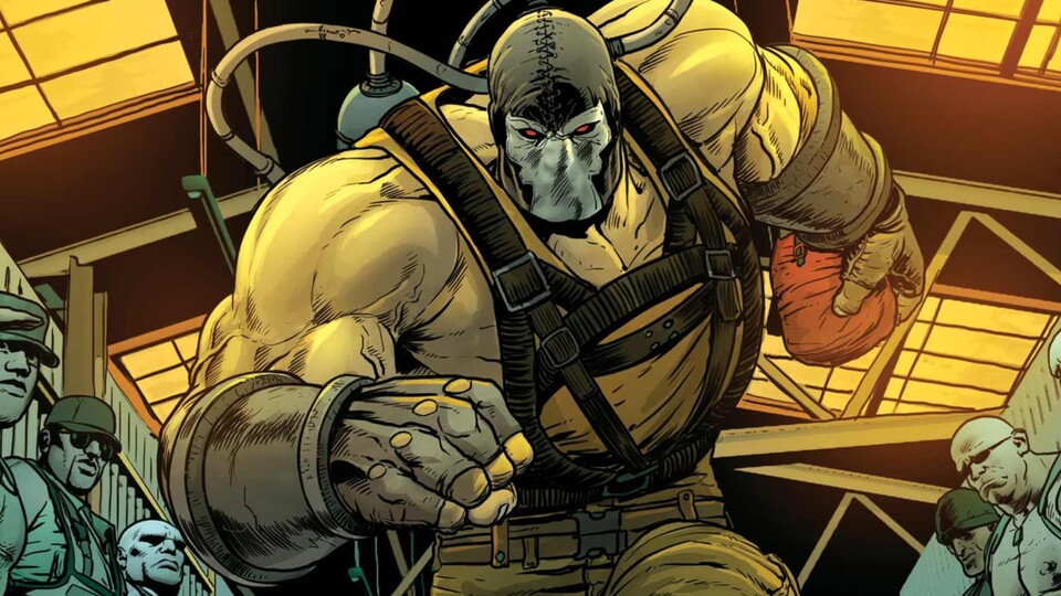 Der muskulöse Superschurke Bane