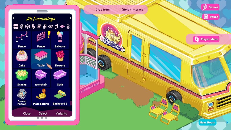 Alle Gegenstände in Barbie Rewind sind inspiriert von echten Accessoires und Möbeln, die Mattel im Laufe der Jahrzehnte produziert hat.