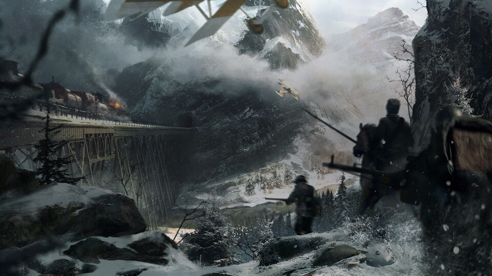 In The Name Of The Tsar heißt der Russland-DLC von Battlefield 1. Ein erstes Artwork zeigt Schneelandschaften und Panzerzug.