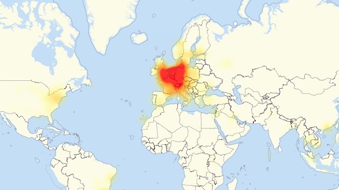 EAs Server sind besonders in Europa ausgelastet. Quelle: downdetector.com