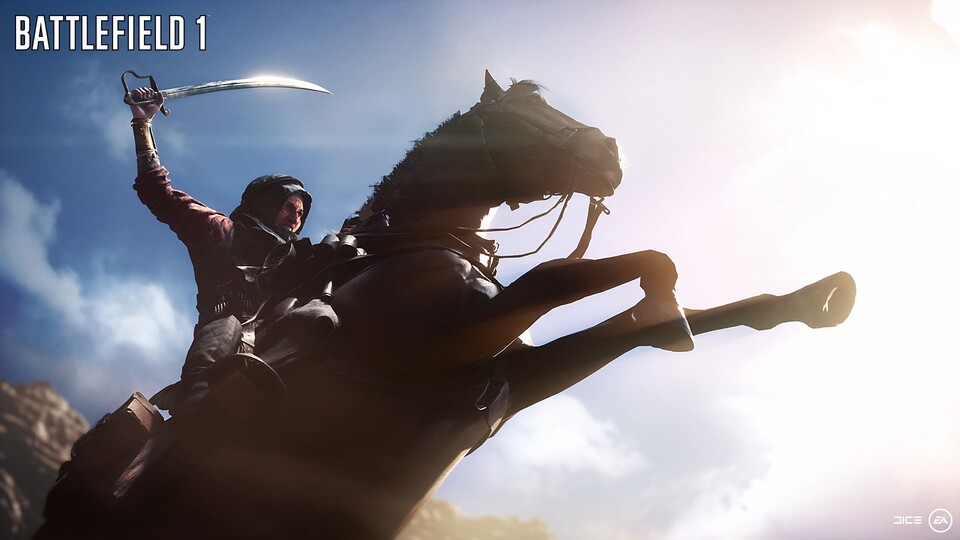 Als Reiter zieht man auf dem Rücken eines Pferdes in den Kampf.