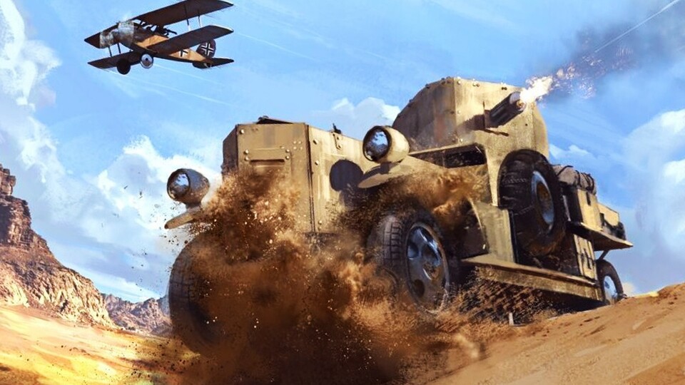 Das Panzer-Auto aus Battlefield 1 hat auch musikalische Qualitäten.