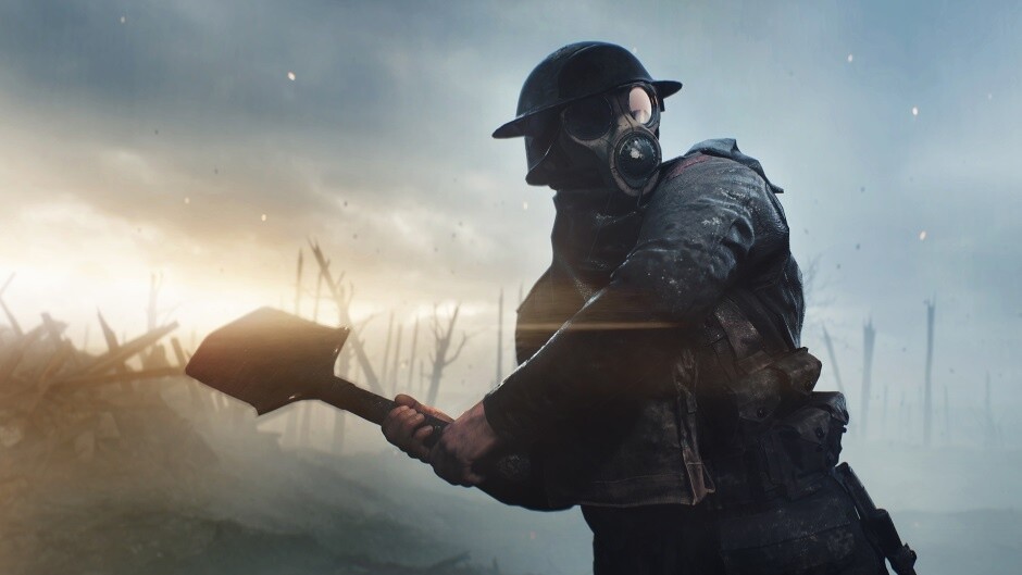 Schwere Nahkampfwaffen wie der Spaten sind gefürchtete Nahkampfwaffen in Battlefield 1.