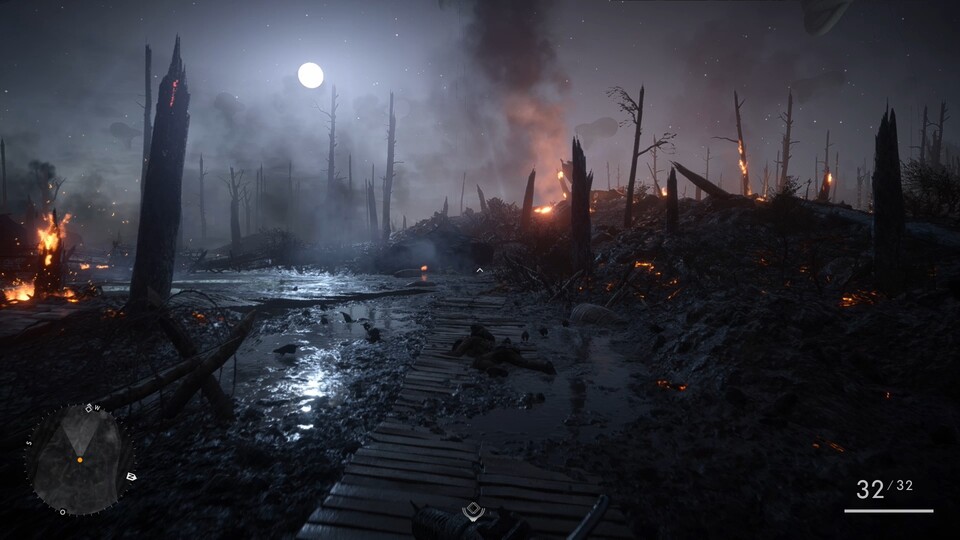 Vorallem durch tolle Lichtstimmung und spektakuläre Panoramen setzt Battlefield 1 grafisch Maßstäbe. 