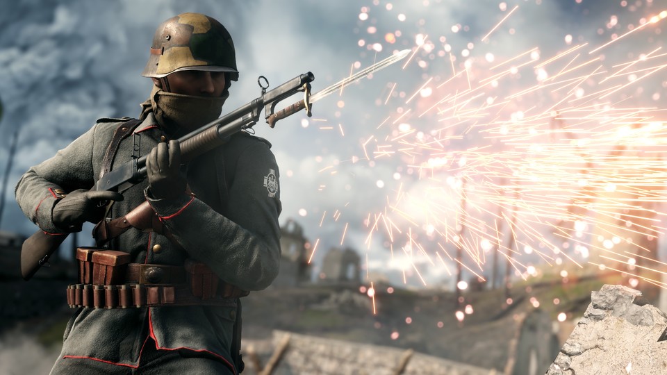Im neuen Spielmodus für Battlefield 1 stürzen wir uns nur mit Shotguns in den Nahkampf. 