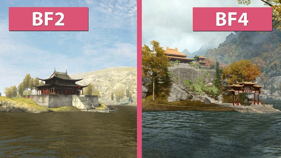 Battlefield 4 - Dragon Valley 2015 und Dragon Valley Original im Vergleich