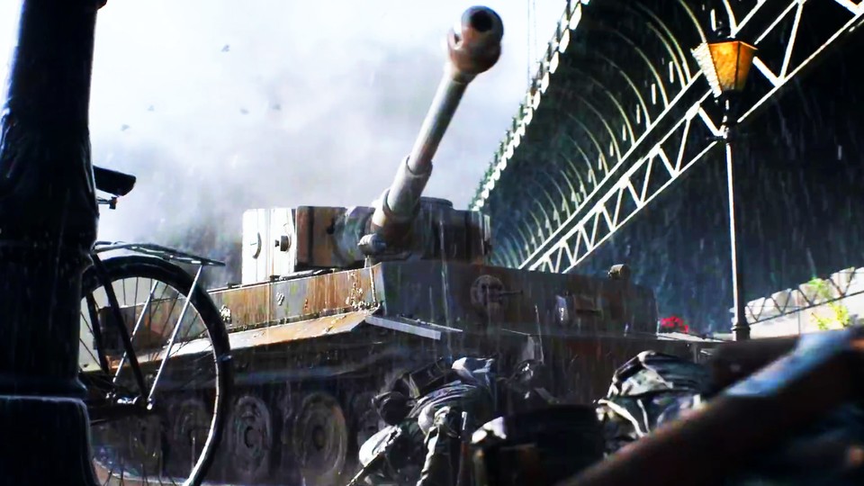 Im Einzelspieler von Battlefield 5 spielen wir die Panzercrew eines deutschen Tigerpanzers.