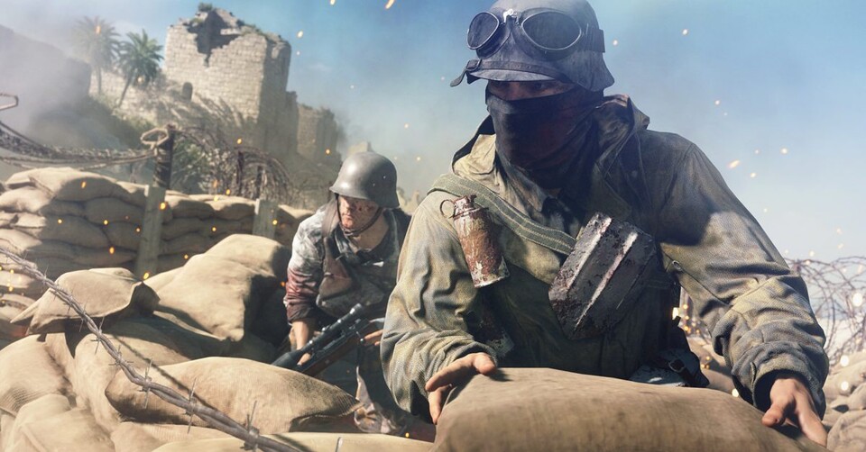 Deckungen wie Sandsäcke bieten euch in Battlefield 5 nur bedingt Schutz.