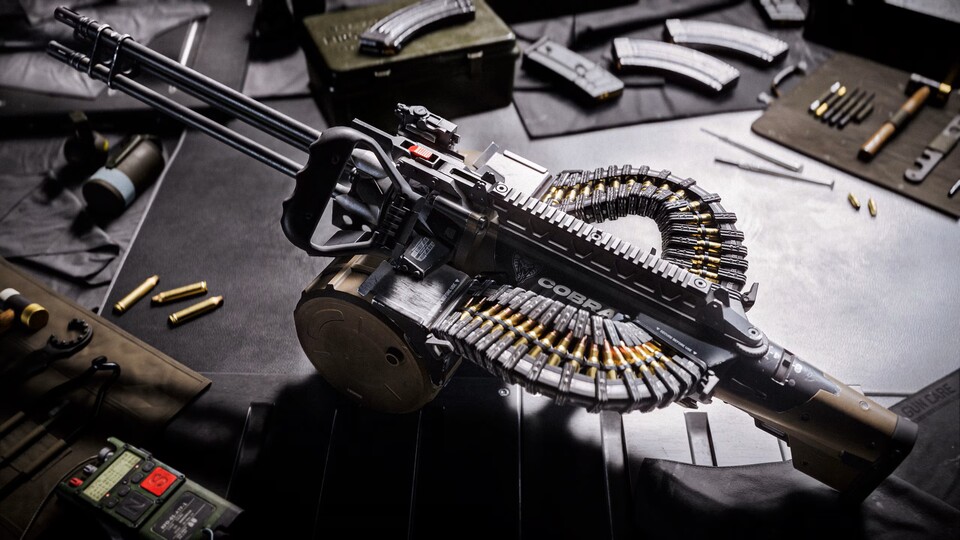 Diese tragbare Minigun findet ihr schon bald auf den Schlachtfeldern von Battlefield 6.