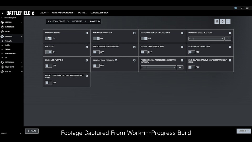 Zahlreiche Einstellungen helfen dabei, eure bevorzugte Battlefield-Erfahrung zu erschaffen.