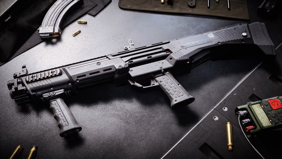 Die DB-12 ist eine mechanisch einzigartige Schrotflinte.