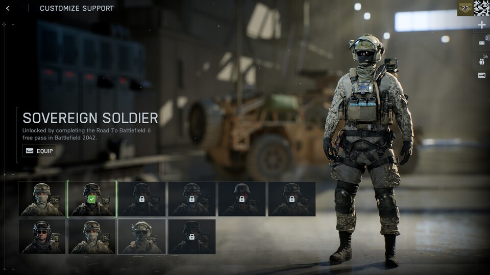 Dann via Rechtsklick oder per X-Taste ins Skin-Menü springen und dort euren gewünschten Skin auswählen.