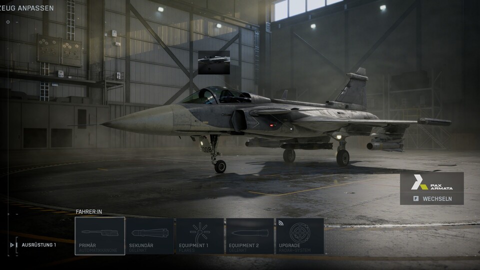 Jetpiloten können nichts an ihrem Loadout ändern.