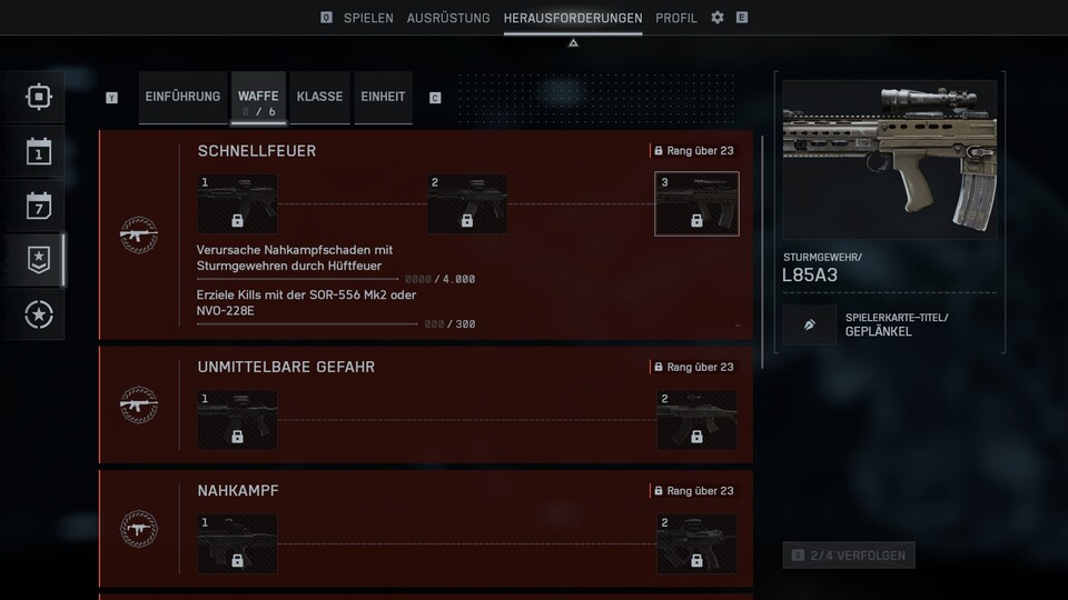 Ich will gar nicht wissen, wie lange ich brauchen werde, um dieses Sturmgewehr freizuschalten.
