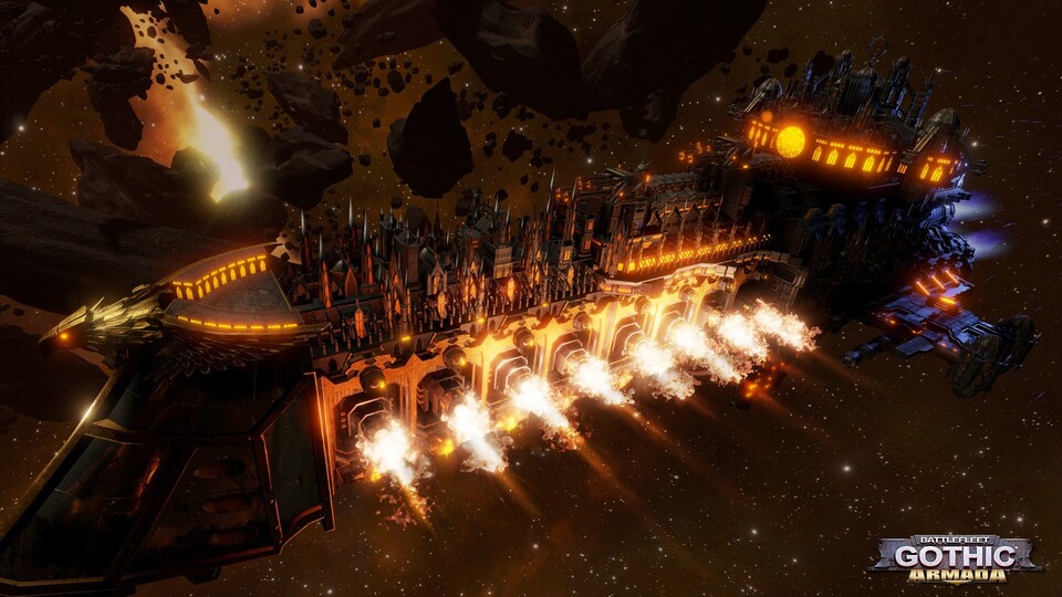 Tindalos Interactive arbeitet an dem Weltraumstrategiespiel Battlefleet Gothic: Armada für den PC.