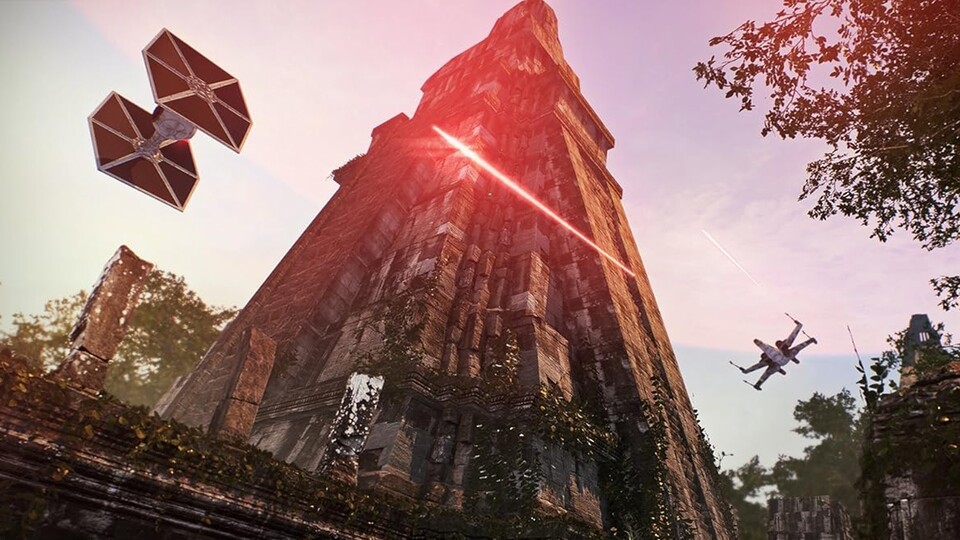 In Star Wars Battlefront 2 kämpft ihr nicht nur am Boden, sondern auch in der Luft und im All.