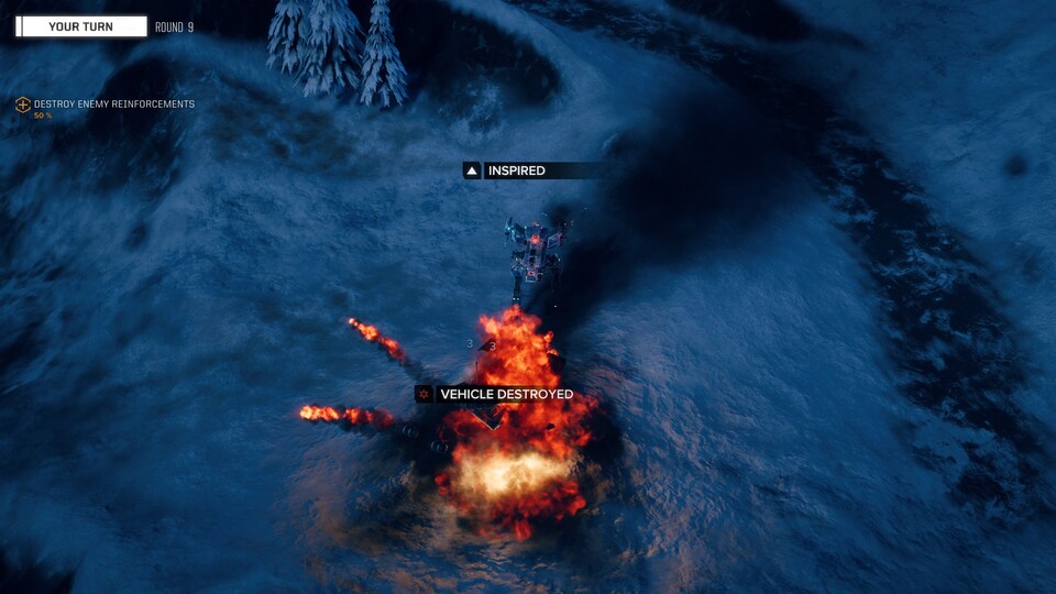 Natürlich dürfen auch schicke Explosionen in einem Mechspiel nicht fehlen – von denen gibt es in Battletech mehr als genug.