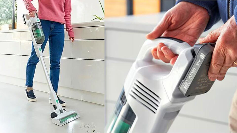 Der Power Connect Akku ist mit fast allen Werkzeugen von B+D kompatibel. Bei voller Leistung läuft er 38 Minuten.