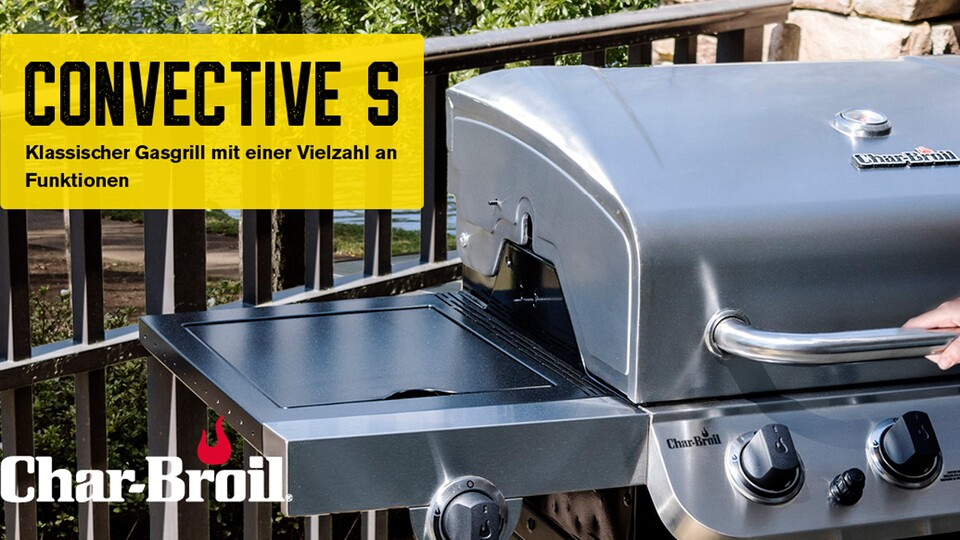 Der Char-Broil Gasgrill mit 6+1 Brennern ist aus Edelstahl, rostfrei und gut verarbeitet.