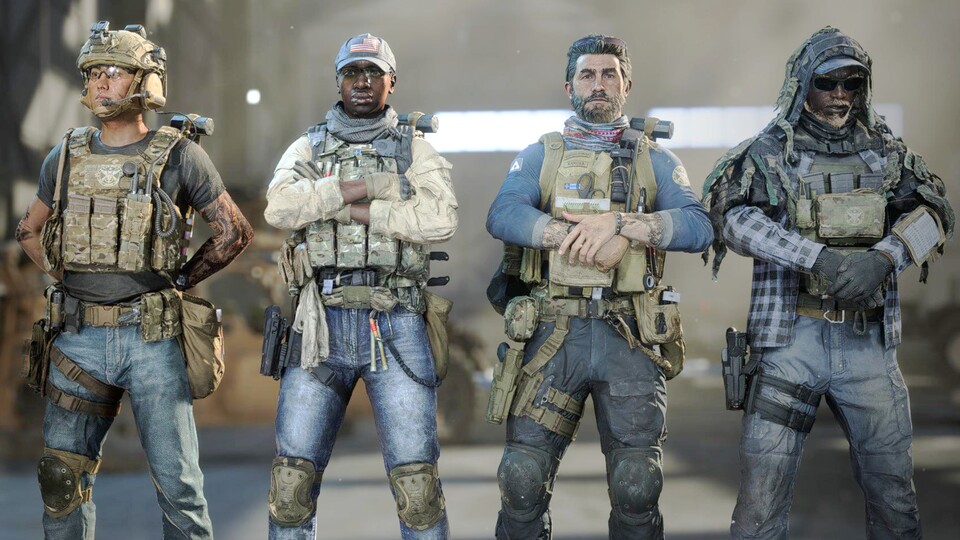 So sehen die vier Skins des Bundles aus.