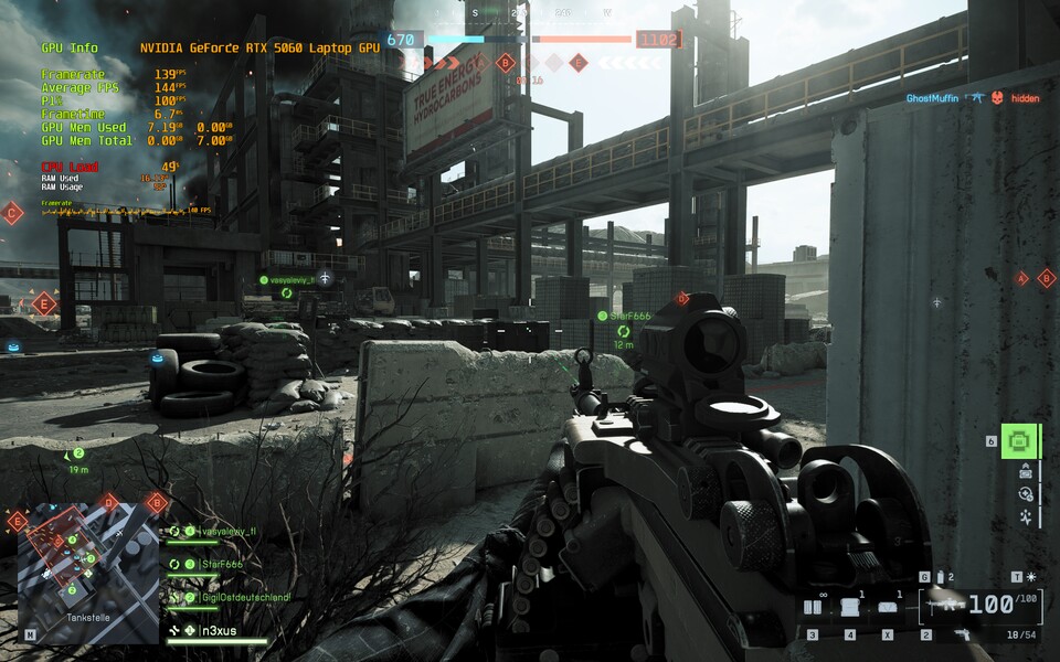 Spiele wie Battlefield 6 unterstützen Multi Frame Generation, wie es auch die RX 9060 XT dank FSR4 bietet.