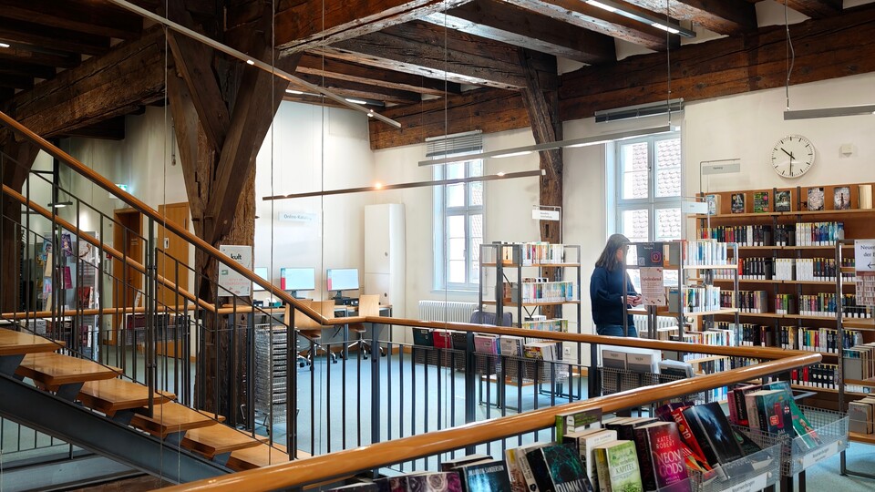 Und wenn ich doch mal Lust habe, erlaubt mir meine Mitgliedschaft gelegentlich durch die (echten) Regale der Bibliothek zu stöbern. (Bildquelle: Duy Linh DinhGameStar Tech)