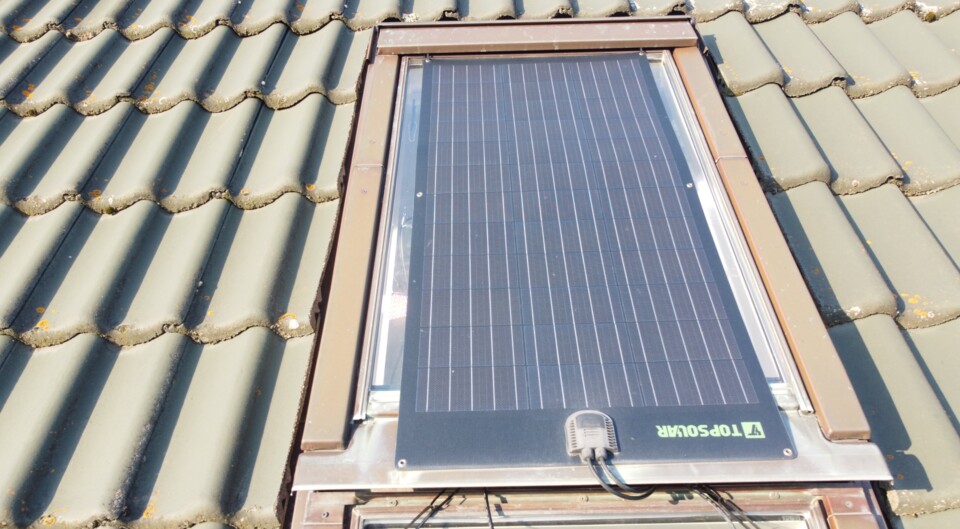 So kann ein Fenster aussehen, auf dem ein Solarpanel installiert wurde. (Bildquelle: Dennis Ziesecke - GameStar Tech)
