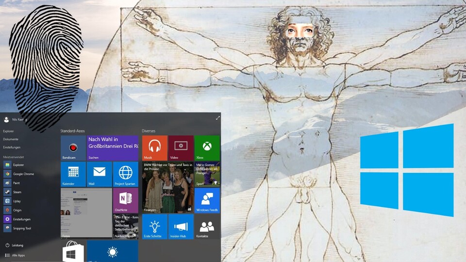 Der menschliche Körper kann in Windows 10 als Ersatz für ein Passwort dienen. Aber ist Biometrie wirklich sicher?