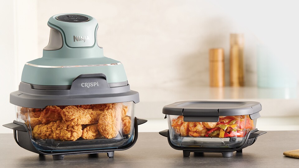 Der Glasbehälter ist super einfach zu reinigen und kann auch zum Servieren und Einfrieren benutzt werden.